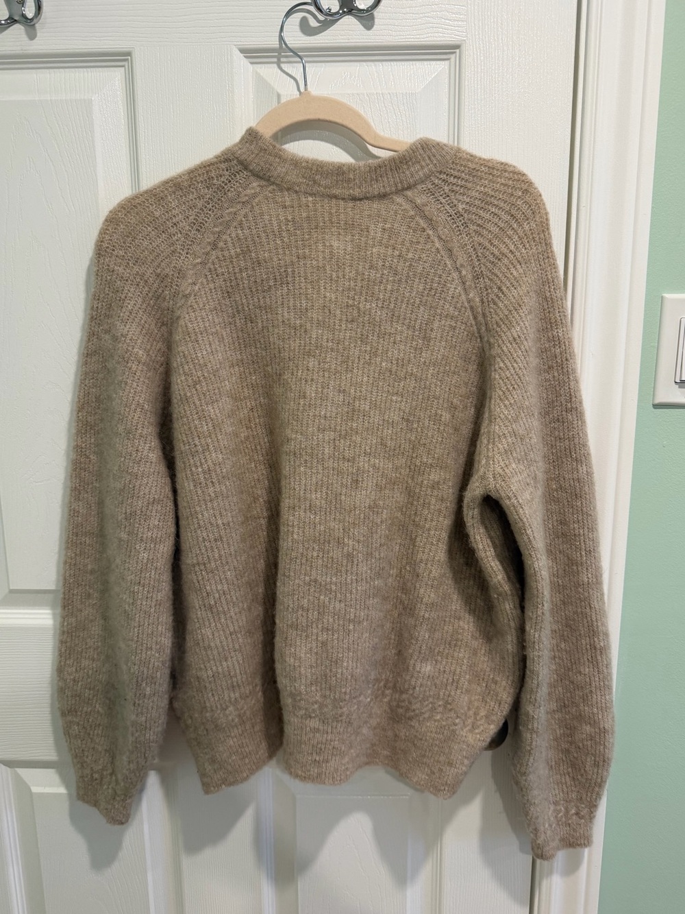 Sezane Othello Cardigan Light Beige Size Large - Picture 4 of 8